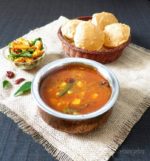 Poori Bhaji Recipe ,Raswala Bateta nu Shaak , Potatoes in spicy vegetarian broth