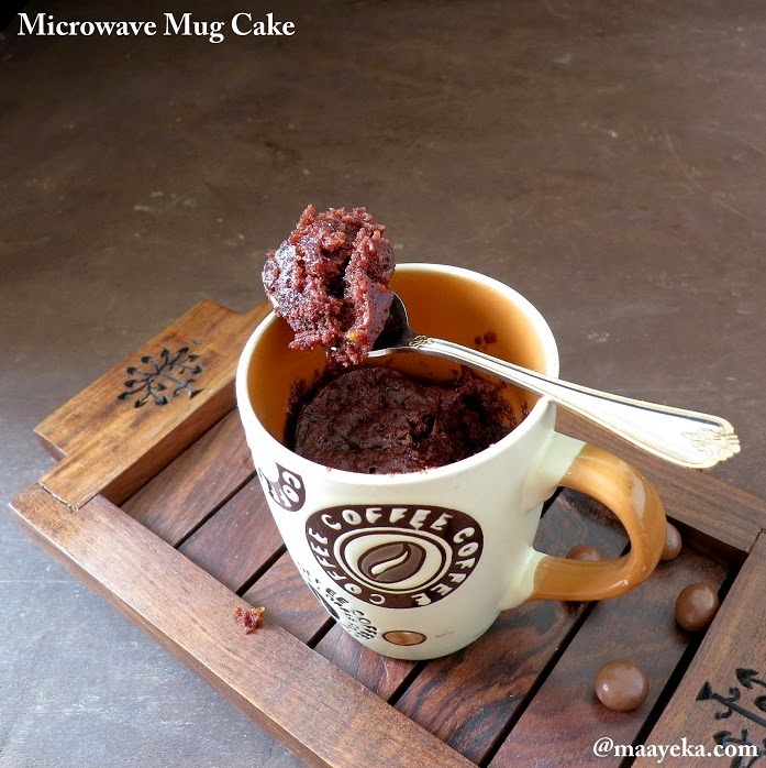 Microwave chocolate mug cake