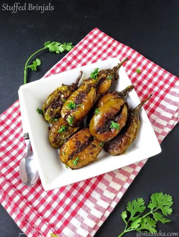 Bharwa Baingan Recipe| How To Make Bharwa Baingan | Stuffed Brinjals ...