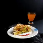 paneer bhurji sandwich