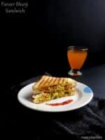 Paneer Bhurji Sandwich Recipe, How to Make Paner Bhurji Sandwich