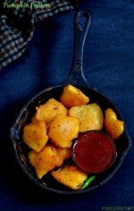 Crispy Pumpkin Fritters, Kaddu Pakoda Recipe