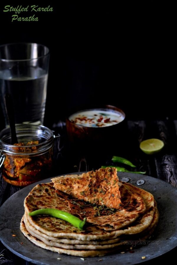 Stuffed Karela Paratha Recipe » Maayeka