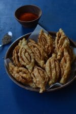Champakali Recipe, How To Make Champakali  Nimki, Crispy Karela Snack