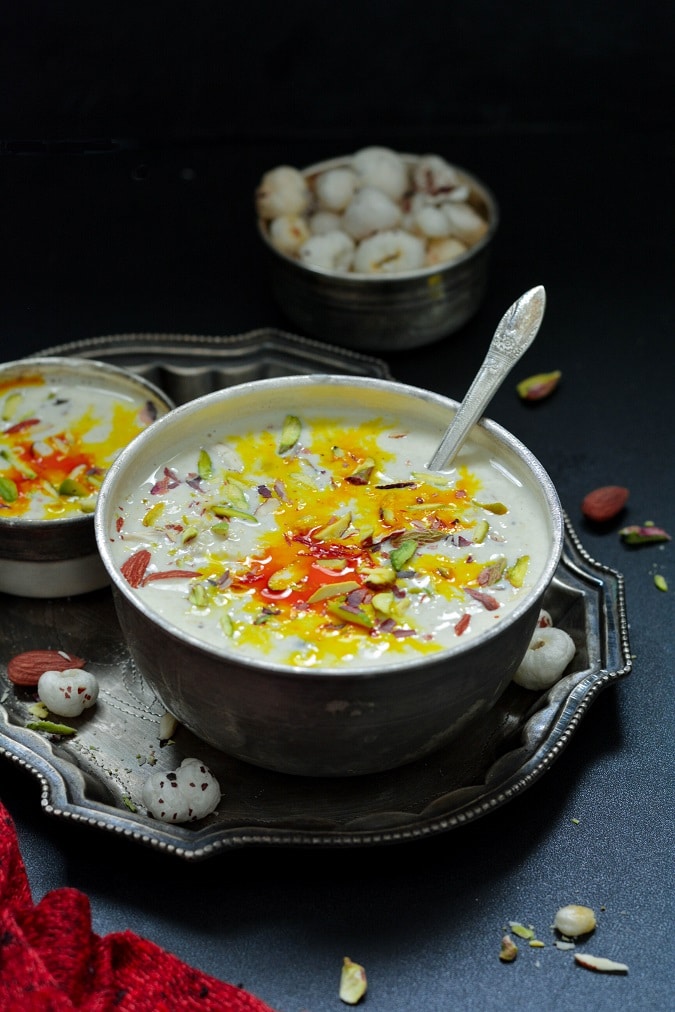 How To Make Phool Makhana Kheer Makhana Kheer Recipe Maayeka