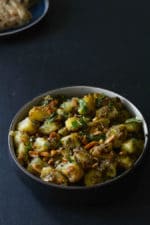 Moongphali Aloo Ki Sabzi, Peanut Potato Stir Fry