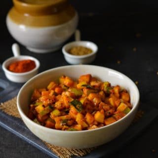 Instant Mango pickle , Kerala style Mango pickle+Video » Maayeka