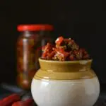 easy red chili pickle