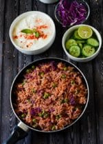 Purple Cabbage Rice Recipe , Red Cabbage Pulav
