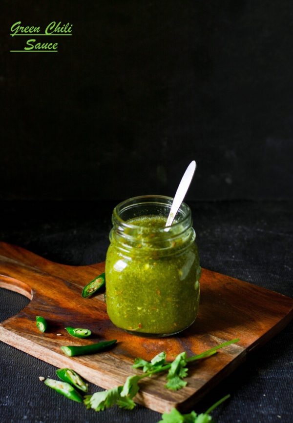 Instant Green Chili Sauce Recipe I How To Make Green Chili Sauce » Maayeka