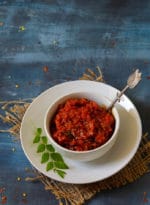 Andhra Tomato Pickle Recipe, Tomato Pachadi