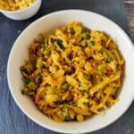 patta gobhi -matar-cabage-matar